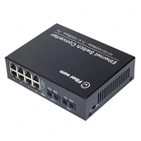 8x 10/100/1000Base-TX To 2x 1000Base-FX 1550nm 80km Dual SC Fiber Swtich | FC-GA208-15S80